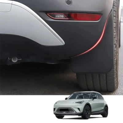 Afbeelding van 4 STKS Auto spatlappen voor Smart #1, PVC Volledige Bescherming Spatlappen,Auto