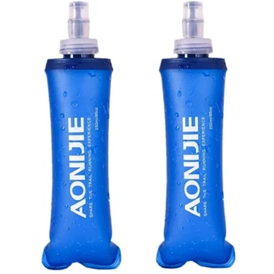 Afbeelding van AONIJIE 2 stuks 250 ml/350 ml/450 ml/500 ml/600 ml opvouwbare BPA vrije TPU drinkflessen sportfles (250 2pcs)