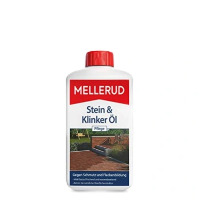 Afbeelding van Mellerud Stone &amp; Klinkerolieverzorging, waterafstotende bescherming tegen vuil en vlekken, binnen buiten, 1 x l
