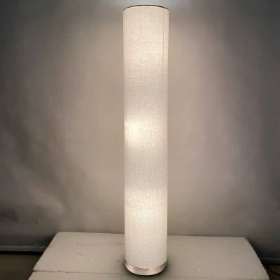 Afbeelding van Globo vloerlamp Ava nikkel metaal 19 cm E27 fitting 15447S4