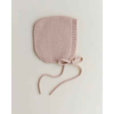 Afbeelding van Hvid Mutsje van merino wol apricot maat S (0 3 maanden)