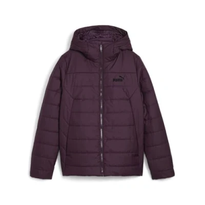 Afbeelding van Puma Hooded Padded Jacket Winterjas, Dames, Maat: Small, Midnight plum