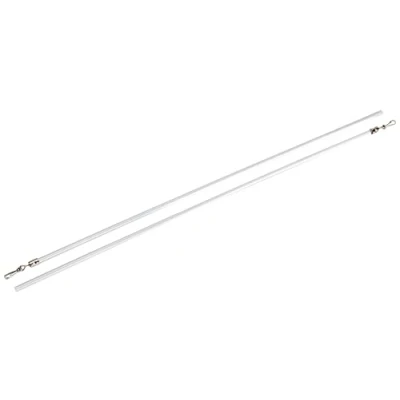Afbeelding van GARDINIA Gordijnstok, metaal, wit, 75 xm, 2 stuks