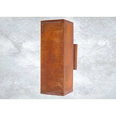 Afbeelding van Buitenverlichting, up&amp;down, roest, buitenlamp, wandlamp, lamp