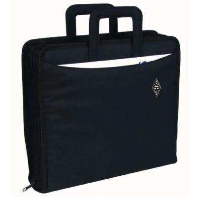 Afbeelding van Wedo 58601 ordnertas polyester A4, (met ritssluiting intrekbare handgrepen en twee A4 buitenvakken) zwart