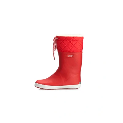 Afbeelding van Aigle Giboulee 2 Unisex Regenlaarzen voor kinderen, Maat: 38, Rouge/blanc Natuurrubber
