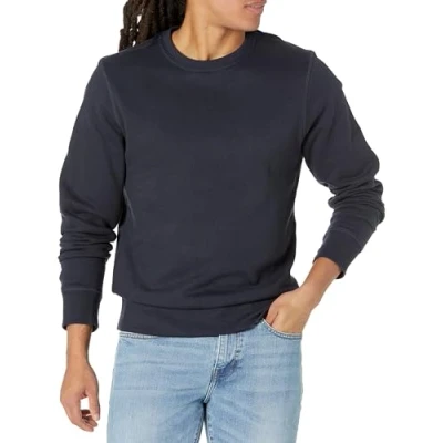 Afbeelding van Amazon Essentials Men&#039;s Fleecetrui met ronde hals (verkrijgbaar in grote en lange maten), Marineblauw, M
