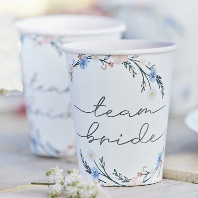 Afbeelding van Team Bride Boho Bloemetjes 8 stuks