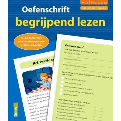 Afbeelding van Deltas Oefenschrift begrijpend lezen AVI:4 AVI nieuw: M5, 3de leerjaar