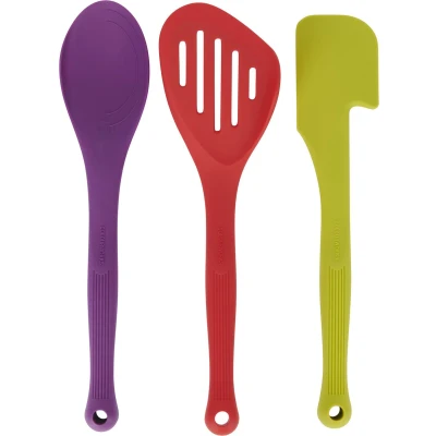 Afbeelding van ColourWorks Keukengerei Set, Siliconen, 3 Delig Brights
