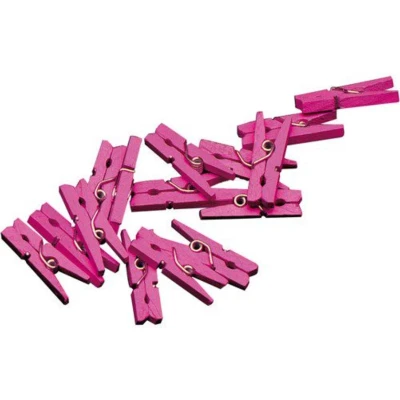 Afbeelding van Knijpers Haza mini roze Zak à 20 stuks a stuk 5