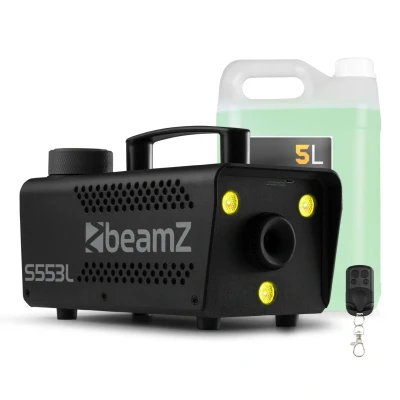 Afbeelding van BeamZ S553L Rookmachine met LED’s Set 5 liter vloeistof Voor