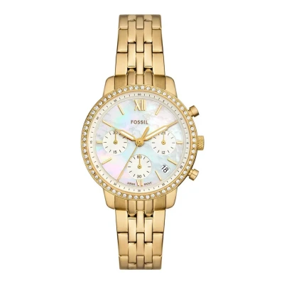 Afbeelding van Fossil Neutra Horloge goldcoloured, Dames, Maat: One Size, Gold coloured