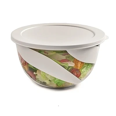 Afbeelding van Snips Saladekom kleur wit, slakom met deksel, 3 l, gemaakt in Italië, BPA vrij