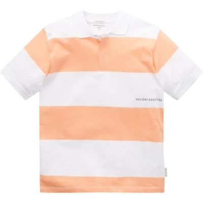 Afbeelding van TOM TAILOR striped polo shirt oversized Jongens Poloshirt Maat 140
