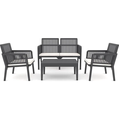 Afbeelding van Intergard Kunststof loungeset Libanon (incl. kussens)