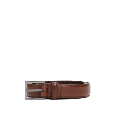 Afbeelding van Tommy Hilfiger Heren HUDSON LEATHER 3.0 AM0AM13379 vaste riem, Bruin (koffieboon), 100, 100