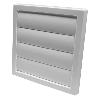 Afbeelding van Vent Systems 150 mm grote afvoerluchtafdekking, wit, droogkap, ontluchtingskap, luchttoevoerrooster van kunststof, 190 x