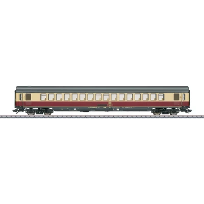 Afbeelding van Märklin 43861 H0 sneltreinrijtuig purperrood/beige 1e klas van de DB Apmz 121