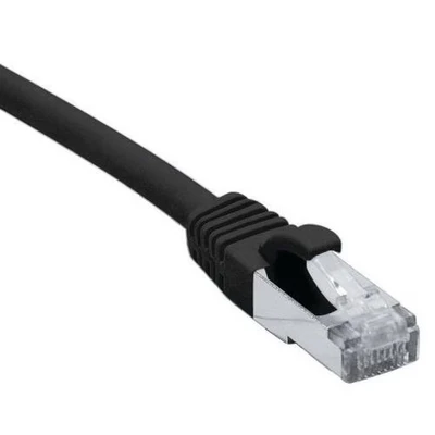 Afbeelding van Connect 0.50 m Koperen RJ45 Cat.6a S/FTP LSZH Snagless Patchkabel Zwart