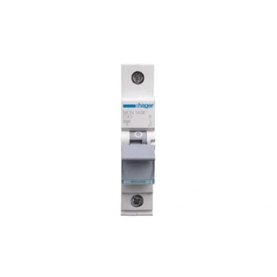 Afbeelding van Hager installatieautomaat 1p 6ka c karakteristiek 40a 1 module mcn140e