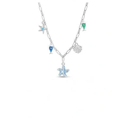 Afbeelding van Ketting meisje zeester schelp