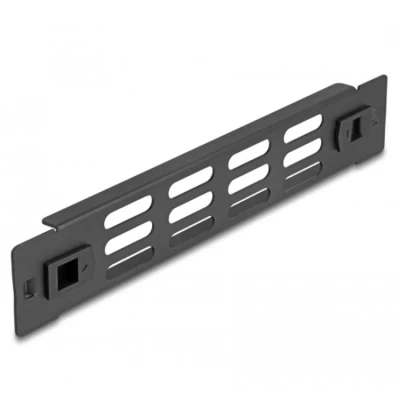 Afbeelding van Delock 10″ Netzwerkschrank Panel mit Lüftungsschlitzen werkzeugfrei