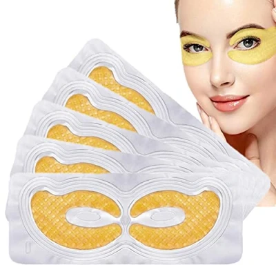 Afbeelding van 24 K gouden oogmasker collageen gel oogpads pads met anti aging en rimpels verzorging voor oogringen, zwellingen behandeling hydrogel Under Eye Patches (5 paar)