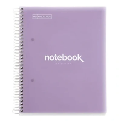 Afbeelding van Miquelrius Notebook spiraalblok 5 emotions omslag polypropyleen DIN A5 microgeperforeerd 120 vellen