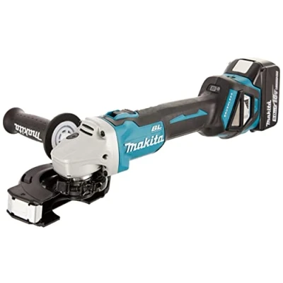 Afbeelding van Makita DGA511RTJ 18V Li ion accu haakse slijper set (2x5.0Ah) in Mbox 125mm koolborstelloos