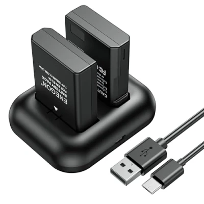 Afbeelding van ENEGON Vervangende accu (2stuks) en Rapid Dual Charger Kit voor Nikon EL14/14a Coolpix P7000/7100/7700/7800 DSLR D3100/3200/3300/3400/3500/5100/5200/5300/5500/5600, Df