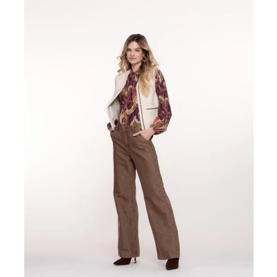 Afbeelding van Geisha Jeans Flair 51515 10 Bruin Dames The Stone