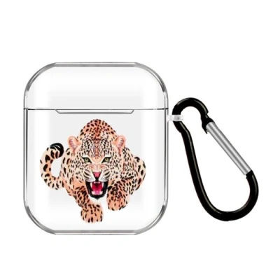 Afbeelding van AirPods 1/2 hoesje Cartoon Serie TPU Tijger bescherming voor uw Optimale jouw