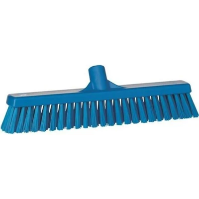 Afbeelding van Vikan Bezem zacht polyester blauw, 41 cm, Geschikt voor Varkens Veehouderij