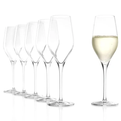 Afbeelding van Stölzle Lausitz Champagnekelk Exquisit 265 ml, 6 delige set, vaatwasserbestendige champagneglazen, hoogwaardige kwaliteit