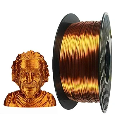 Afbeelding van CC3D Zijde Koper PLA Filament 1.75 mm 1KG 3D Printer 2.2LBS Spool Printing Materiaal Glanzende Metalen