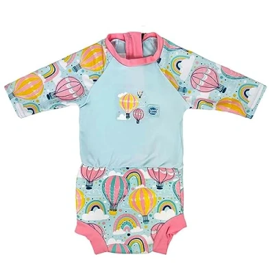 Afbeelding van Splash About Happy Nappy Sunsuit met herbruikbare zwemluier Up &amp; Away 3 8 Maanden