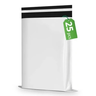 Afbeelding van RAGO® Verzendzakken, plastic, 25 stuks, 35 x 45 cm, zelfklevende en ondoorzichtig, plastic zakken, afsluitbaar