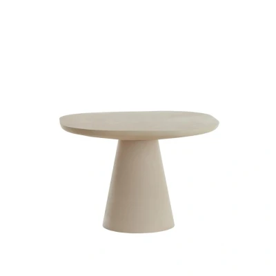 Afbeelding van Light &amp; Living Abala bijzettafel ø60 cm mat crème Metaal