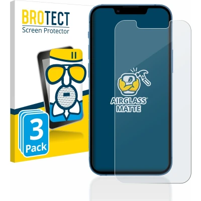 Afbeelding van BROTECT Screenprotector voor Apple iPhone 13 mini Folie Beschermfolie Beschermglas matte (3 Stuks)