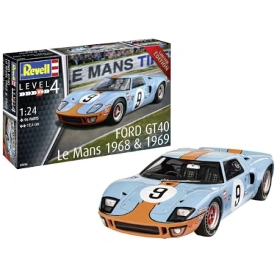 Afbeelding van 1:24 Revell 07696 Ford GT 40 Le Mans 1968 Plastic Modelbouwpakket