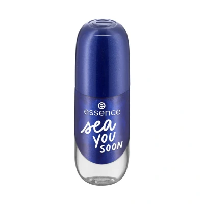Afbeelding van essence cosmetics Gel nagellak, gellak, nr. 22 sea you soon, blauw, langdurig, kleurintensief, gelig, glanzend, glinsterend, zonder aceton, veganistisch, microplasticdeeltjes vrij (8 ml)