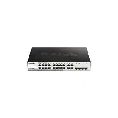Afbeelding van D Link DGS 1210 16/E Smart Managed Gigabit Switch (16 poorten, waarvan 4 x Combo 10/100/1000 BASE T/hectPorts) Alleen EU netsnoer