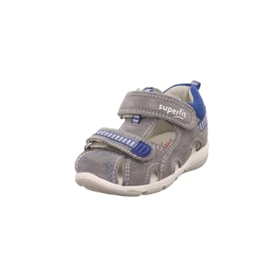 Afbeelding van Superfit Freddy sandalen, lichtgrijs/blauw 2510, 18 EU, lichtgrijs blauw EU