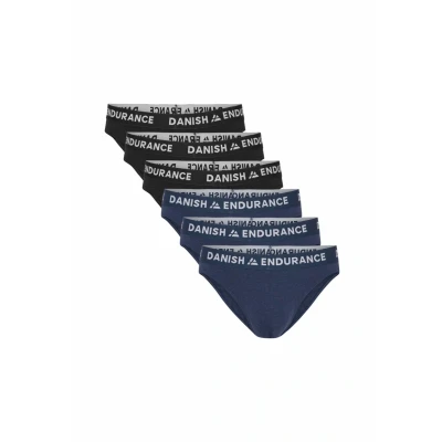 Afbeelding van DANISH ENDURANCE Bamboe Viscose Slips Klassiek Ondergoed voor Heren 6 pack Meerkleurig XL