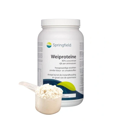 Afbeelding van Springfield Wei Proteine 80% Concentraat, 500 gram