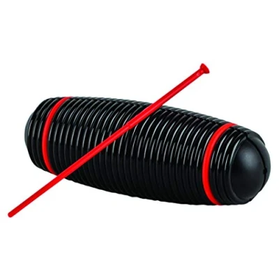 Afbeelding van Halilit Hi Lo Guiro. High end Latin Percussion Musical Instrument. Scraper/Beater. Percussionists of All Levels. Teens &amp; Adults. Durable (Red)