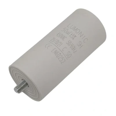 Afbeelding van Lumonic Startcondensator met Connector 6,3x0,8mm I 50µF 450V 45x100mm 50uF Motorcondensator kunststof behuizing Bedrijfscondensator voor
