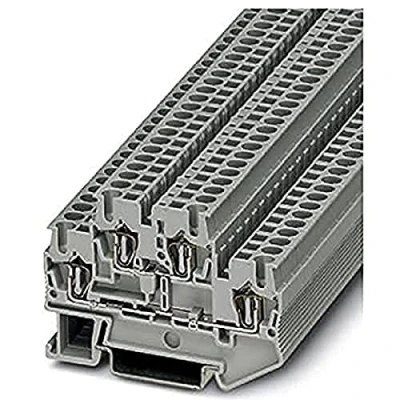 Afbeelding van Phoenix Contact STTB 2,5 3031270 Doorgangsserieklem Aantal polen: 4 0.08 mm² 2.5 Grijs 50 stuk(s)