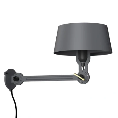 Afbeelding van Tonone Bolt Underfit wandlamp met stekker Midnight Grey